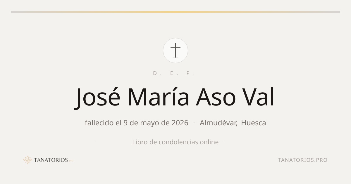 Memorial de José María Aso Val