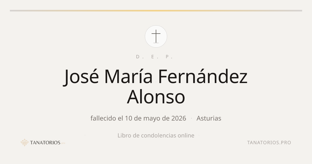 Memorial de José María Fernández Alonso