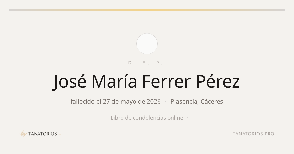 Memorial de José María Ferrer Pérez