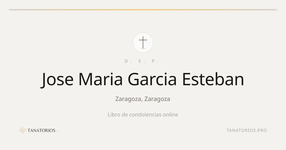 Memorial de Jose Maria Garcia Esteban