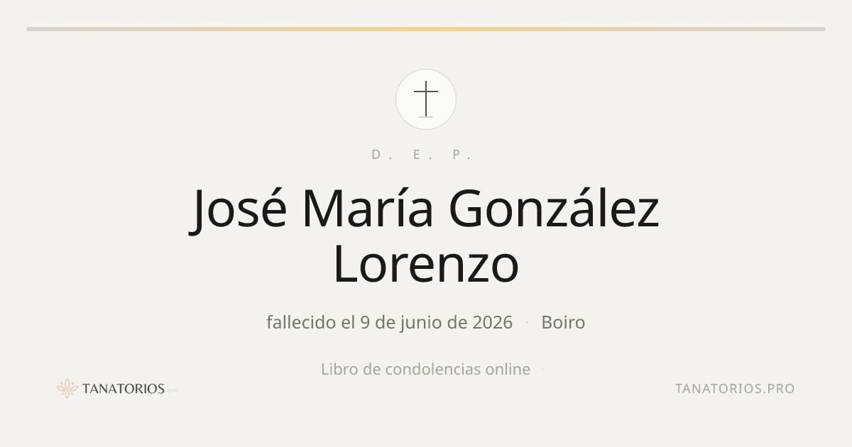 Memorial de José María González Lorenzo