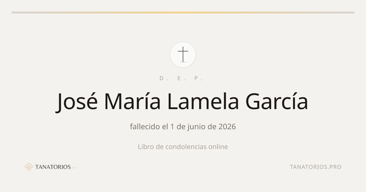 Memorial de José María Lamela García