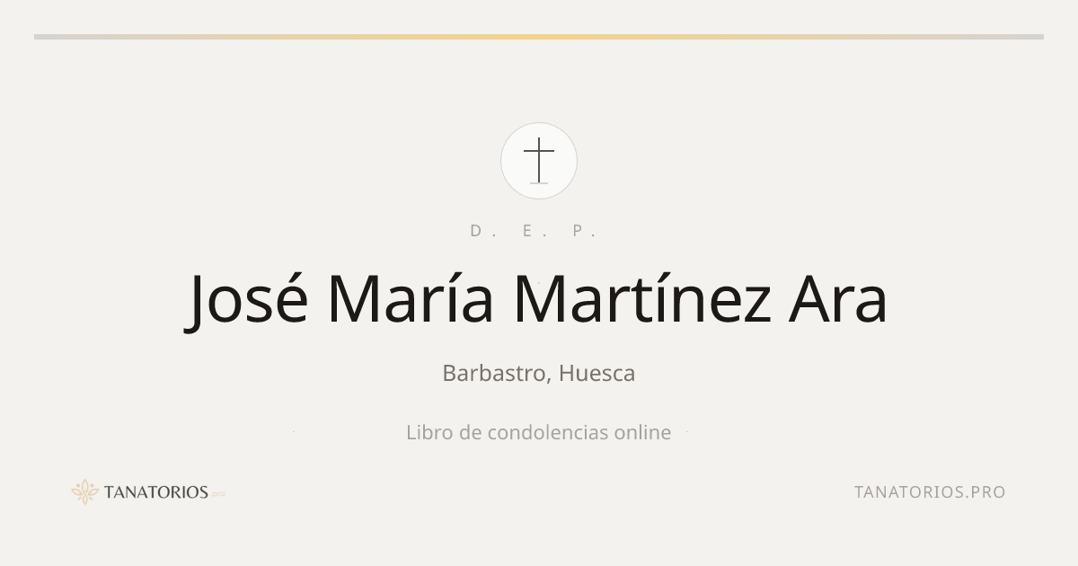 Memorial de José María Martínez Ara