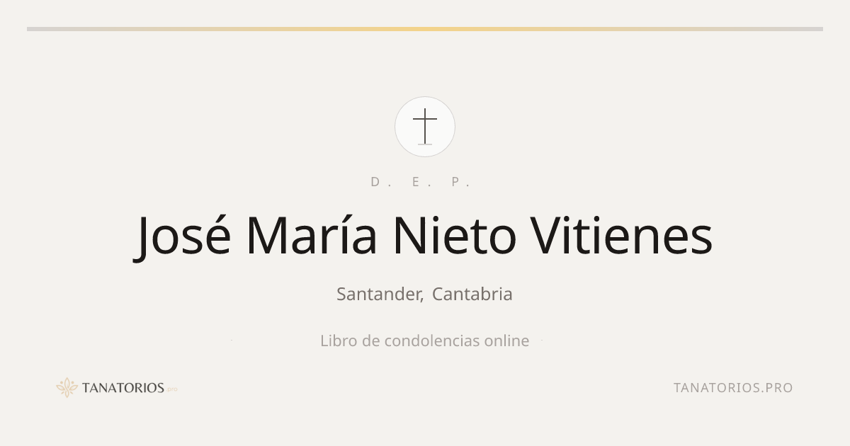 Memorial de José María Nieto Vitienes