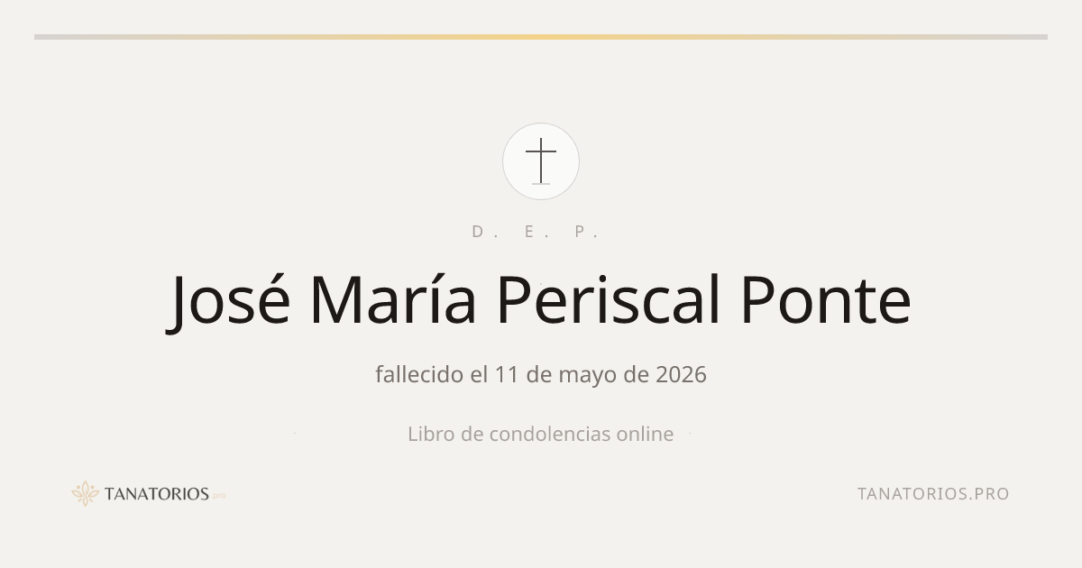 Memorial de José María Periscal Ponte