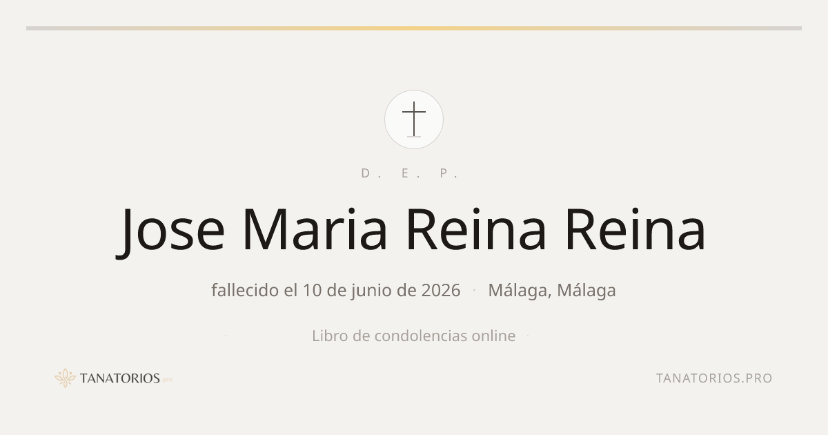 Memorial de Jose Maria Reina Reina