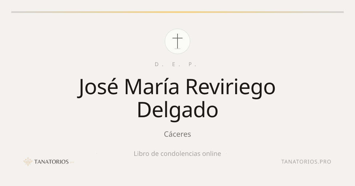 Memorial de José María Reviriego Delgado