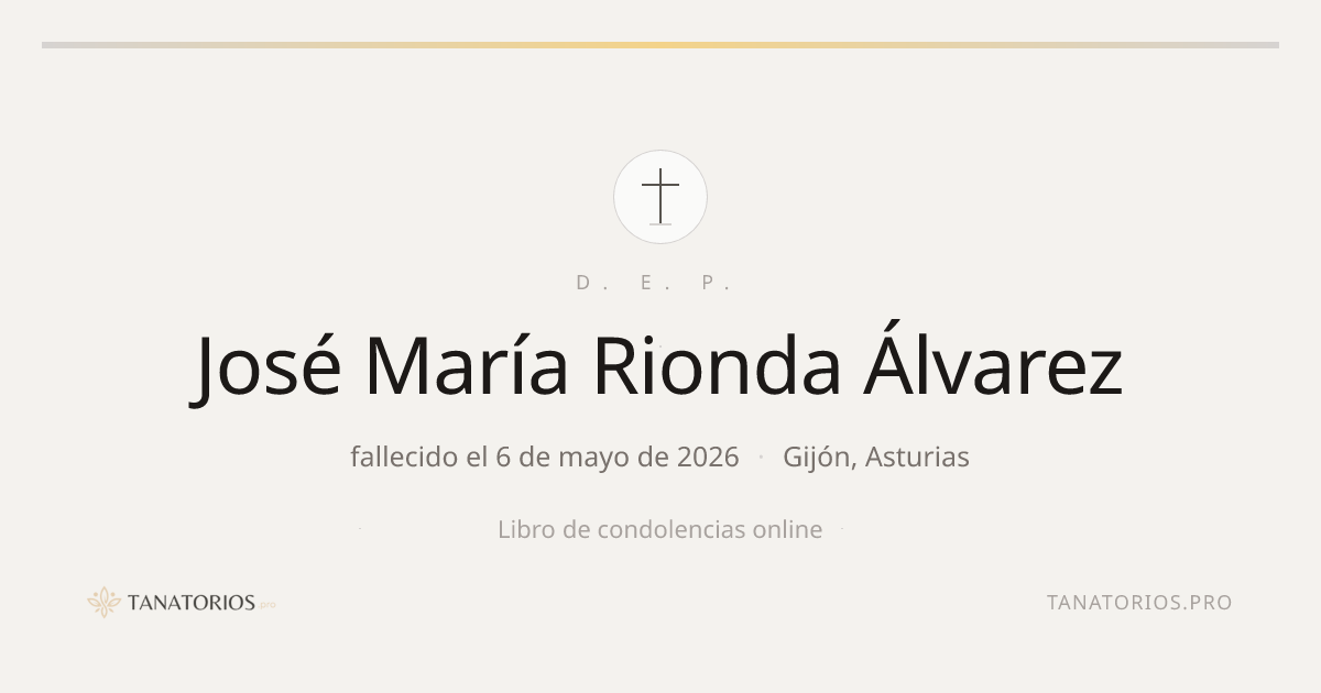 Memorial de José María Rionda Álvarez