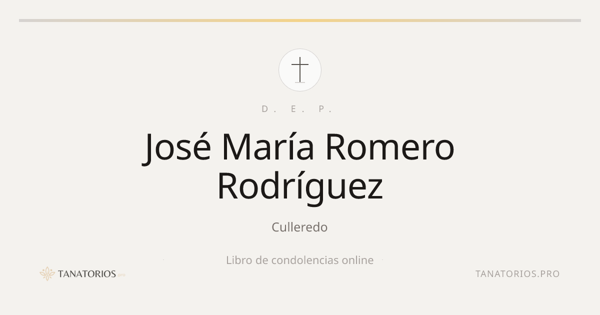 Memorial de José María Romero Rodríguez