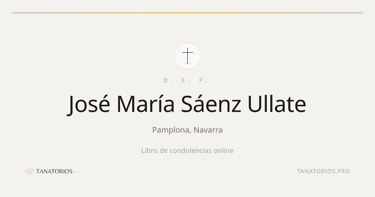 Memorial de José María Sáenz Ullate