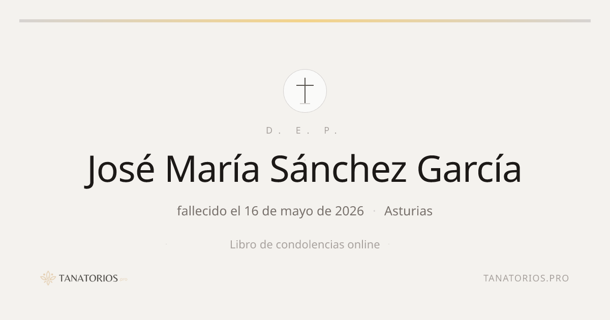 Memorial de José María Sánchez García