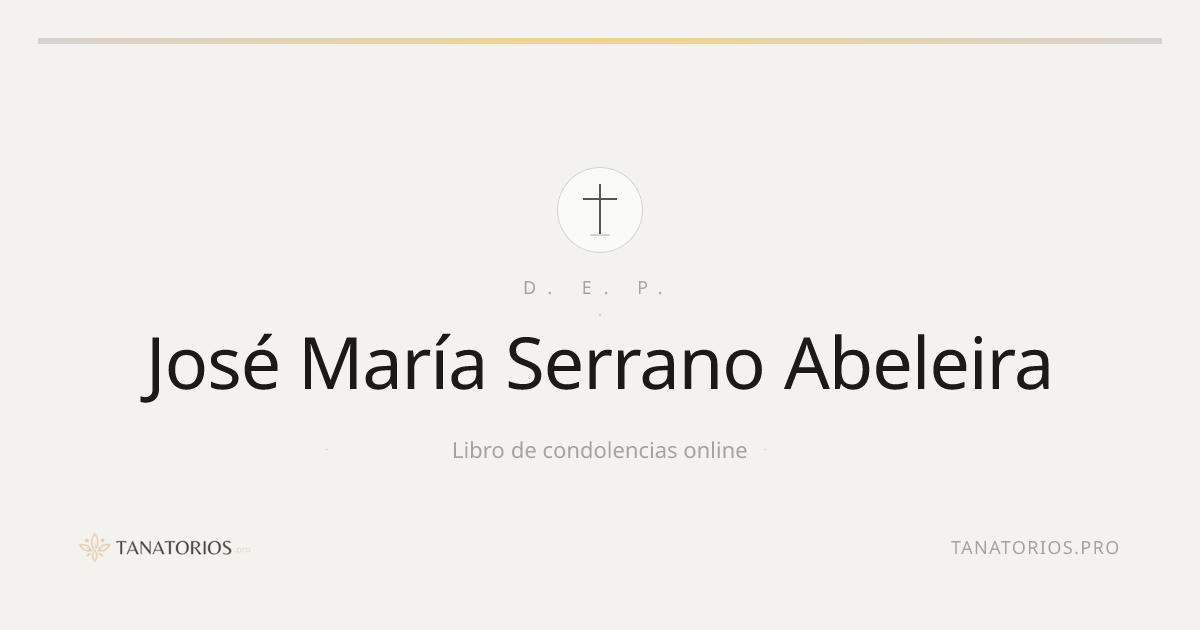 Memorial de José María Serrano Abeleira
