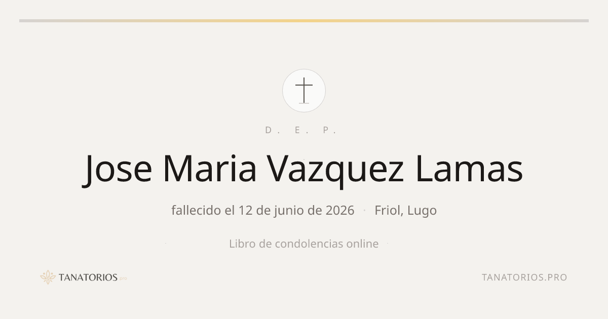 Memorial de Jose Maria Vazquez Lamas
