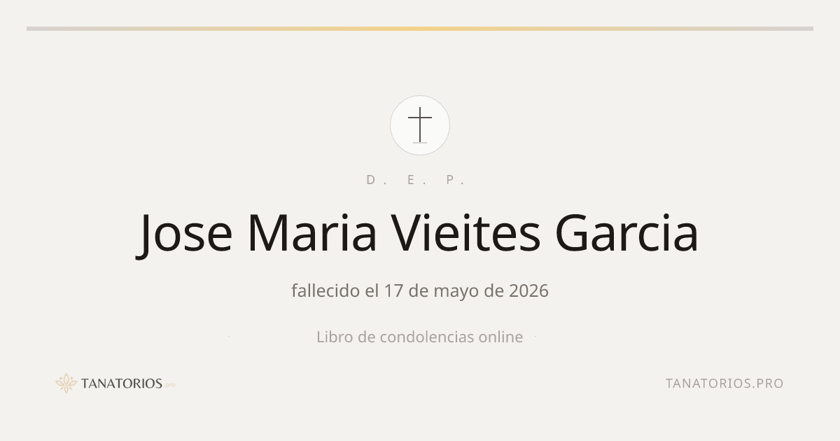 Memorial de Jose Maria Vieites Garcia