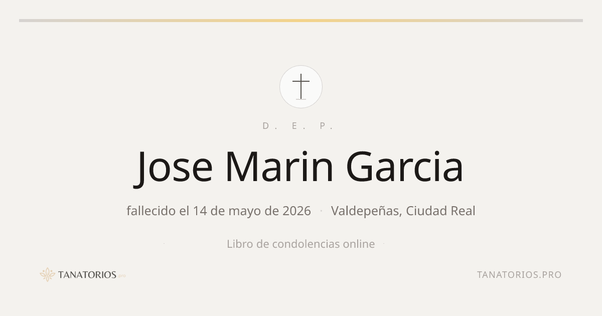 Memorial de Jose Marin Garcia