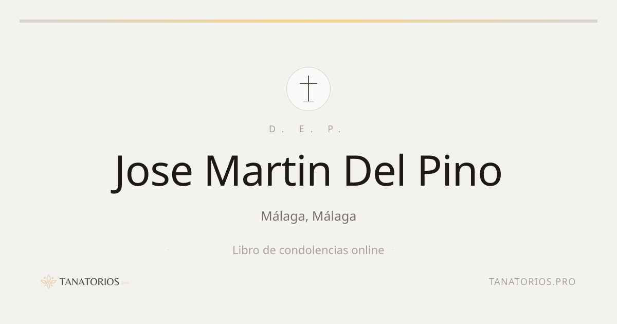 Memorial de Jose Martin Del Pino