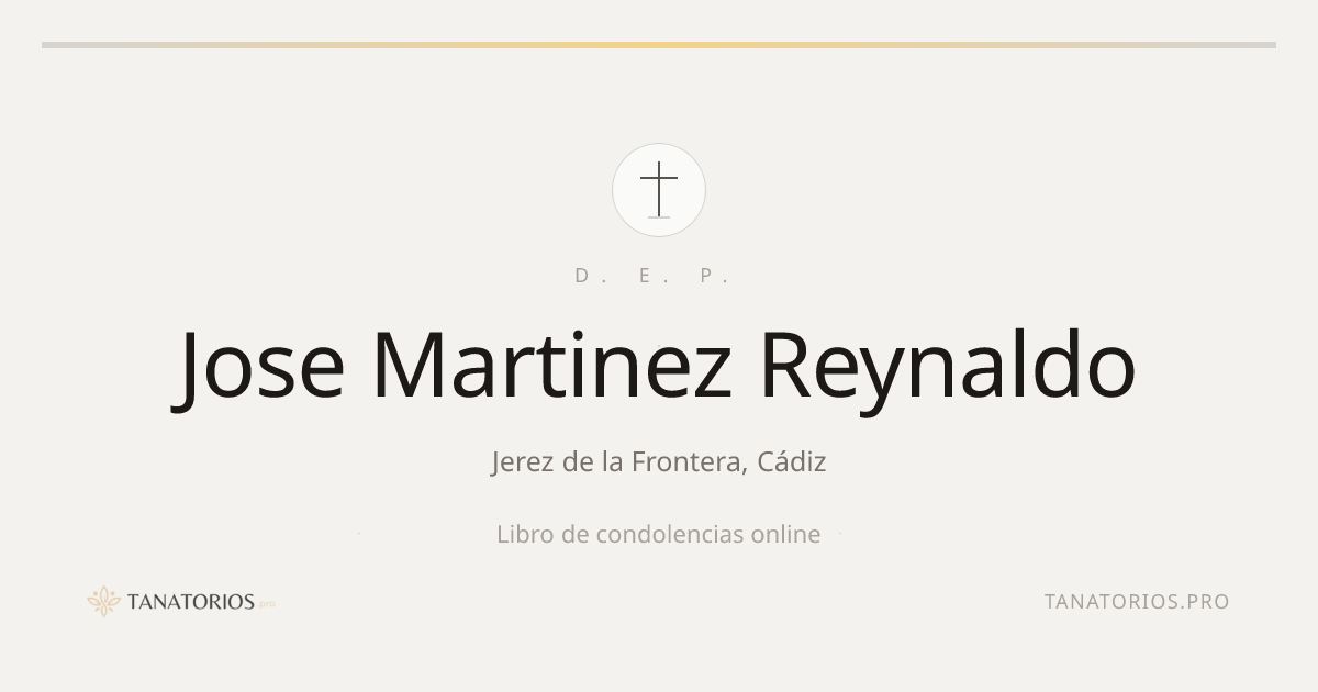 Memorial de Jose Martinez Reynaldo
