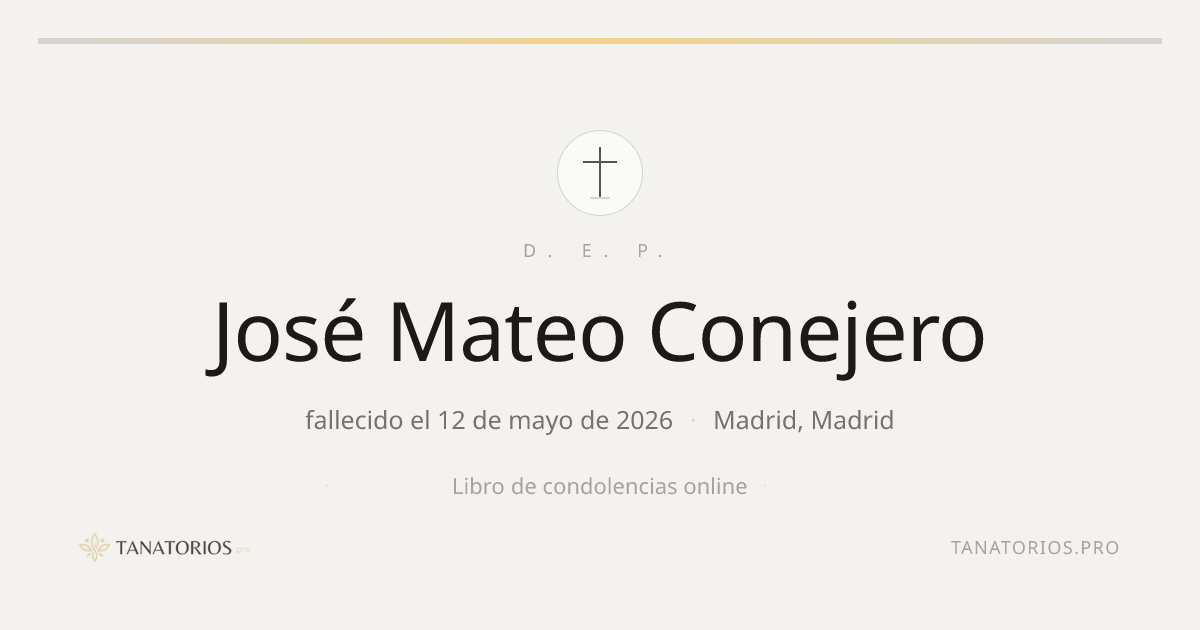 Memorial de José Mateo Conejero