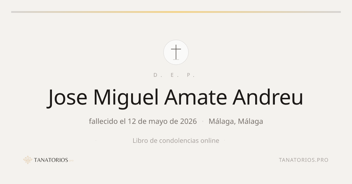 Memorial de Jose Miguel Amate Andreu