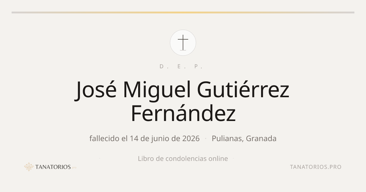 Memorial de José Miguel Gutiérrez Fernández