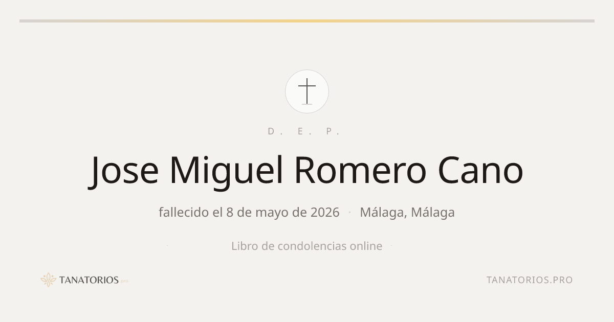 Memorial de Jose Miguel Romero Cano