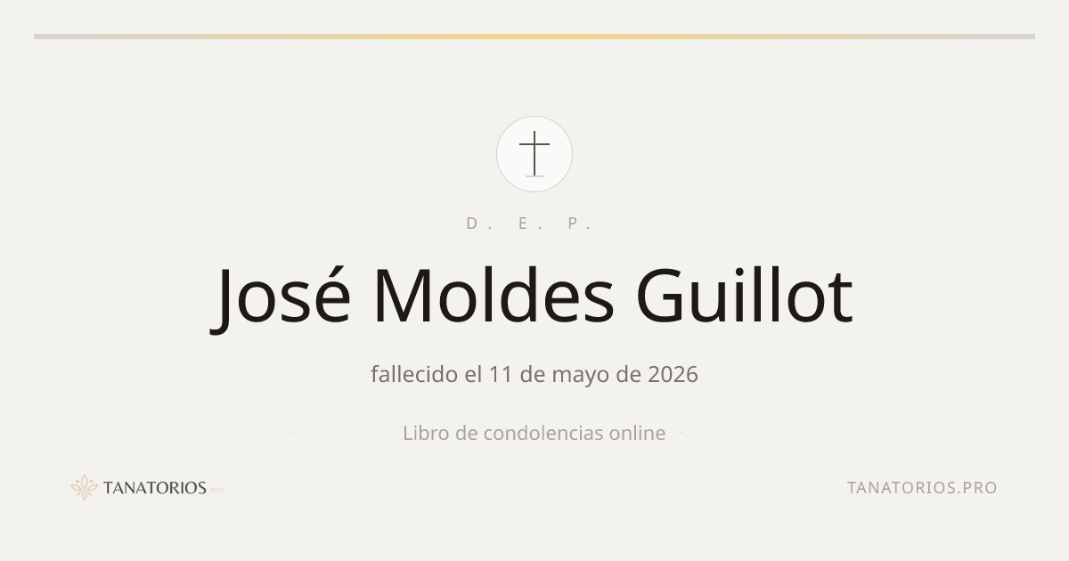 Memorial de José Moldes Guillot