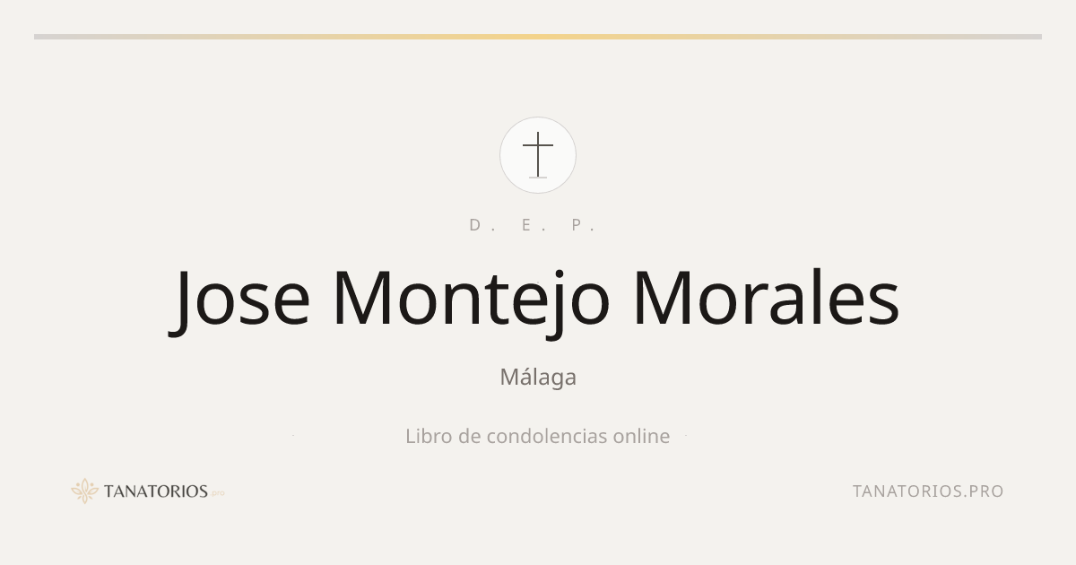 Memorial de Jose Montejo Morales