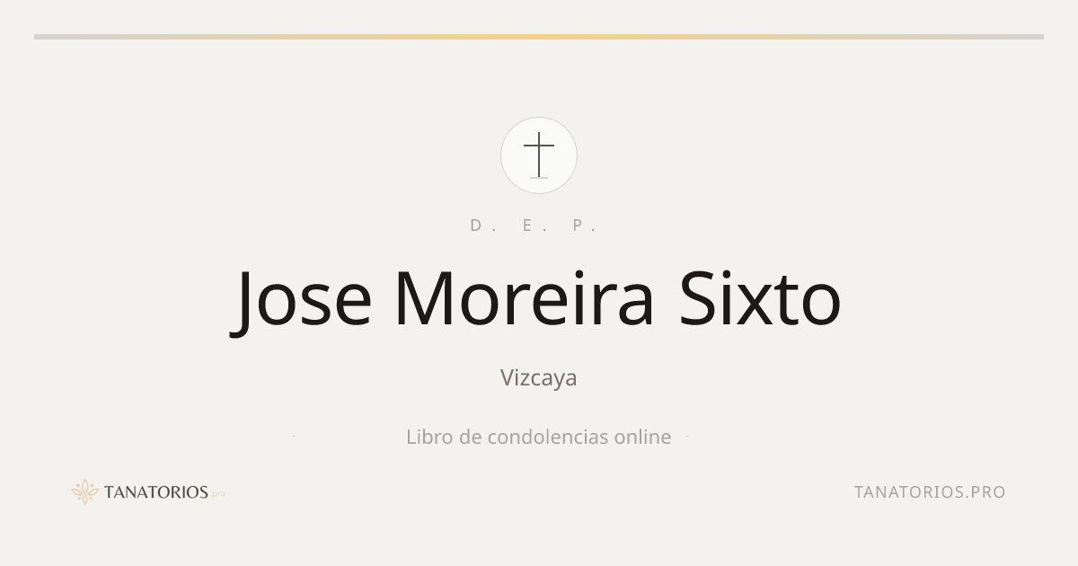 Memorial de Jose Moreira Sixto