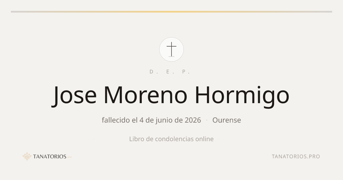 Memorial de Jose Moreno Hormigo