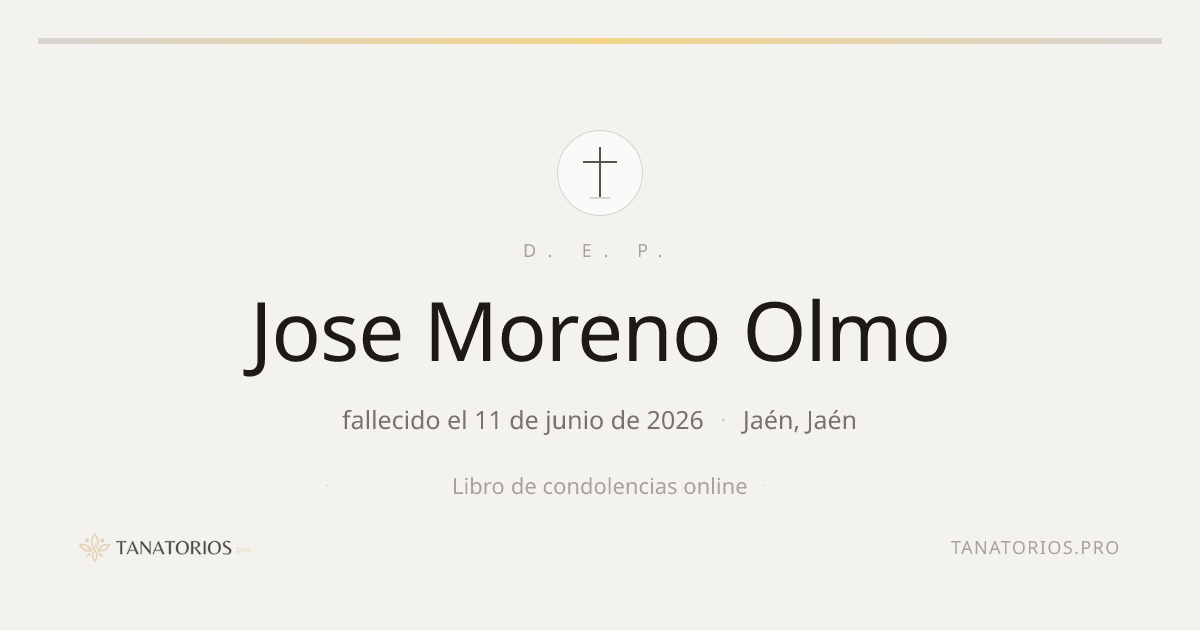 Memorial de Jose Moreno Olmo