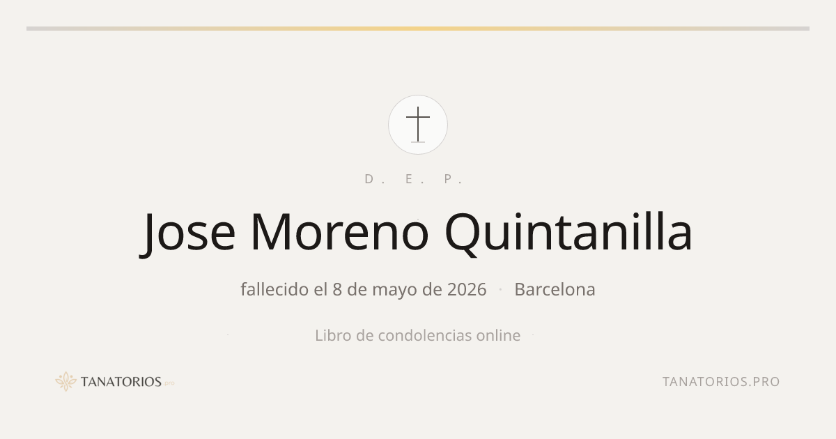 Memorial de Jose Moreno Quintanilla