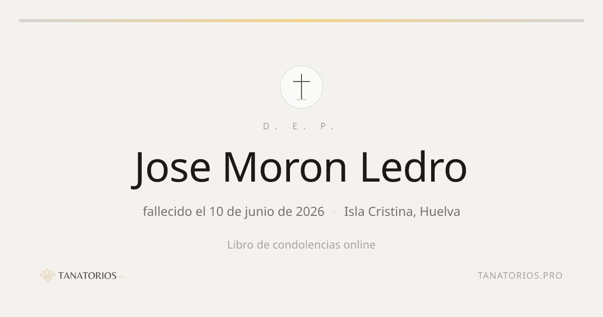 Memorial de Jose Moron Ledro