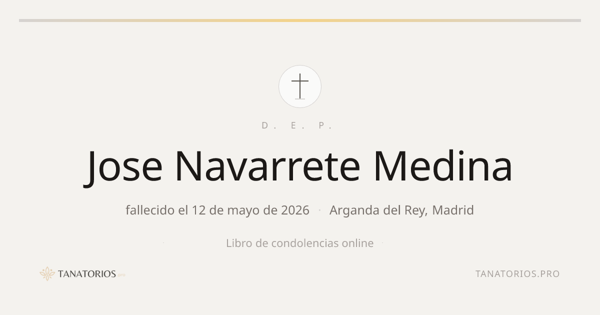 Memorial de Jose Navarrete Medina