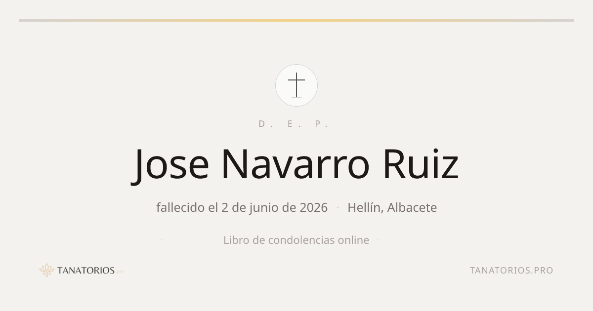 Memorial de Jose Navarro Ruiz