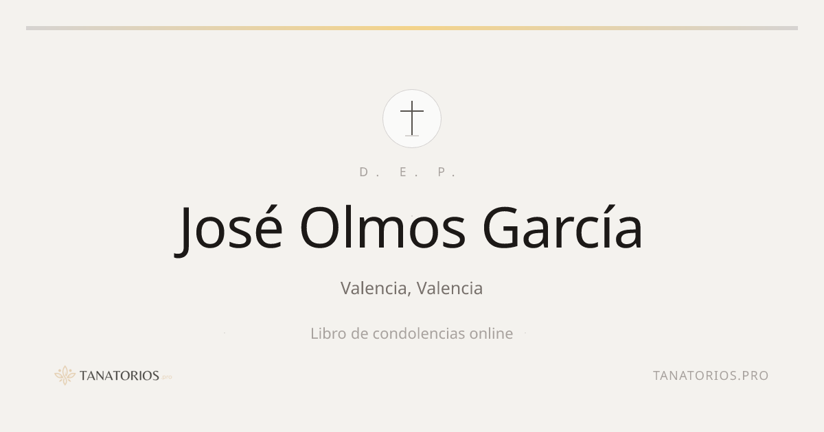 Memorial de José Olmos García