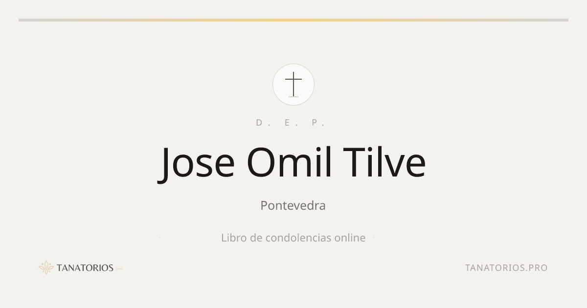 Memorial de Jose Omil Tilve