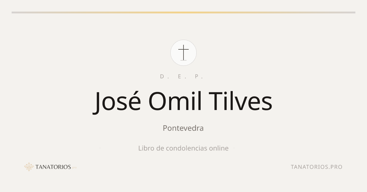 Memorial de José Omil Tilves
