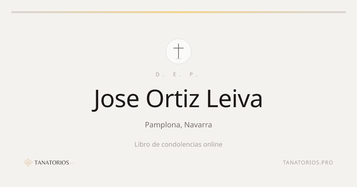 Memorial de Jose Ortiz Leiva