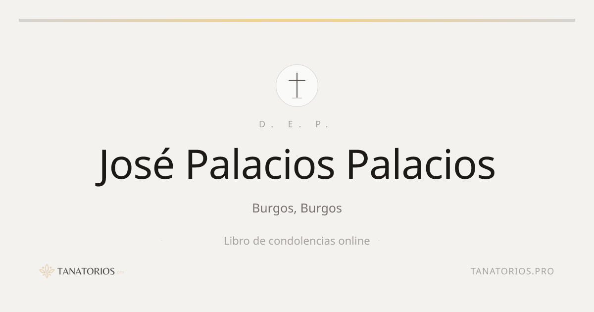 Memorial de José Palacios Palacios