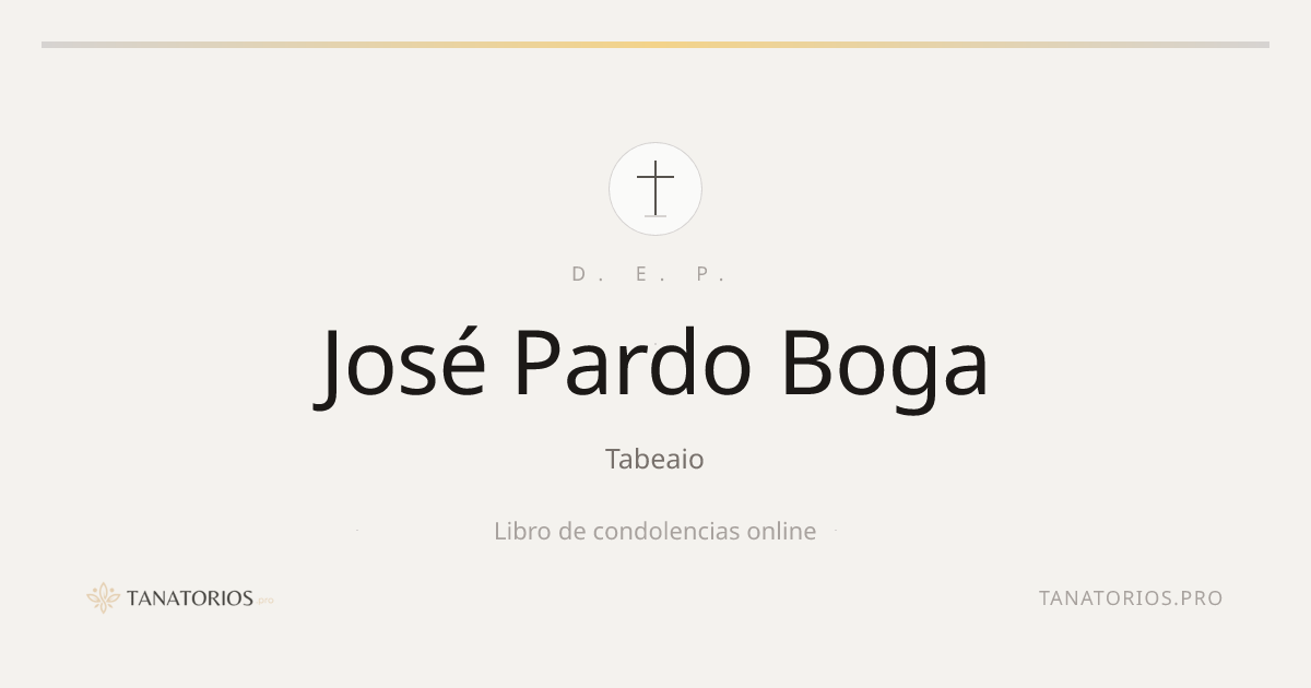 Memorial de José Pardo Boga