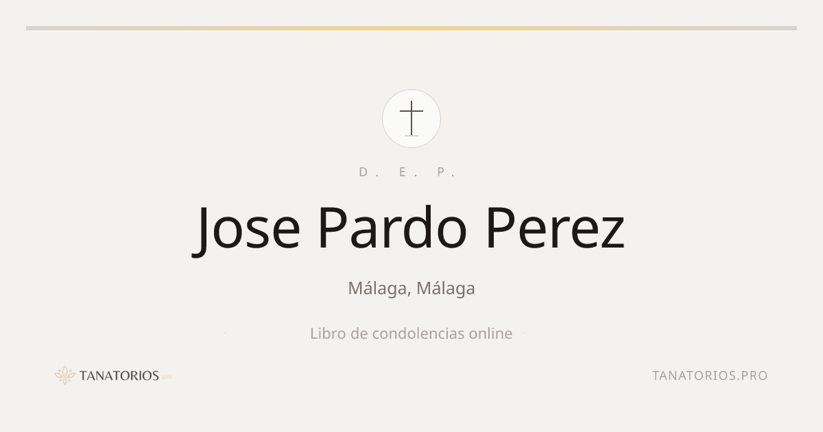 Memorial de Jose Pardo Perez