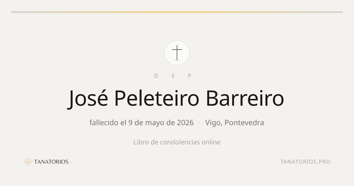 Memorial de José Peleteiro Barreiro