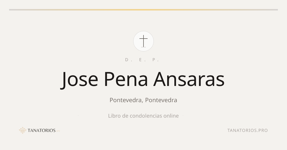 Memorial de Jose Pena Ansaras