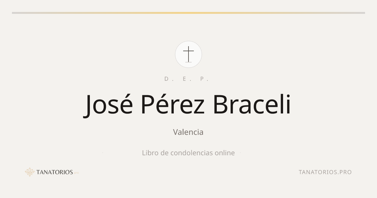 Memorial de José Pérez Braceli