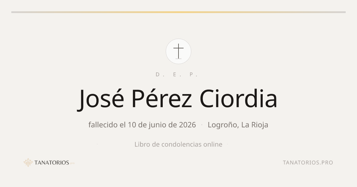 Memorial de José Pérez Ciordia