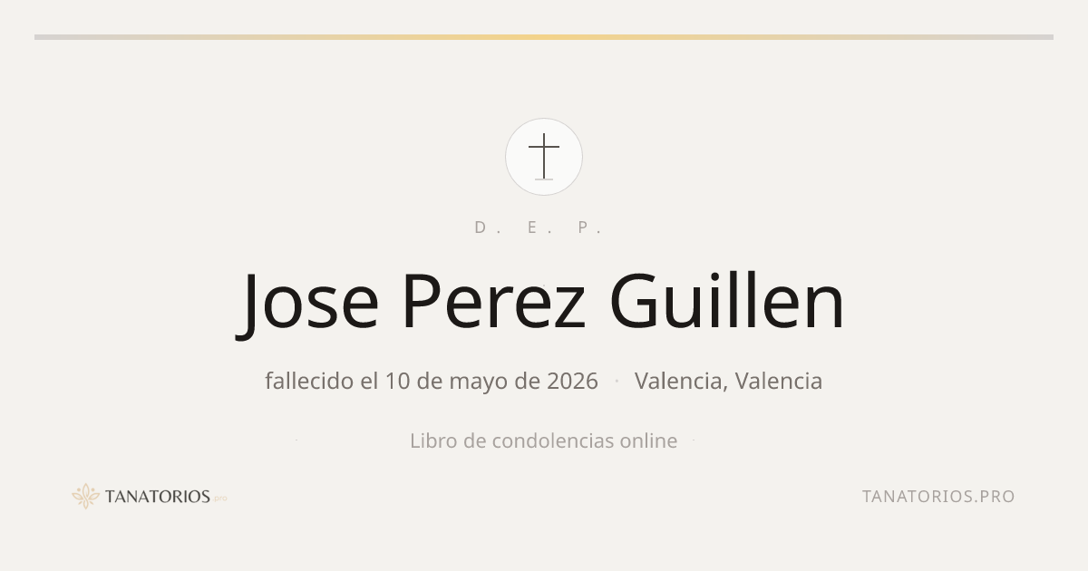 Memorial de Jose Perez Guillen