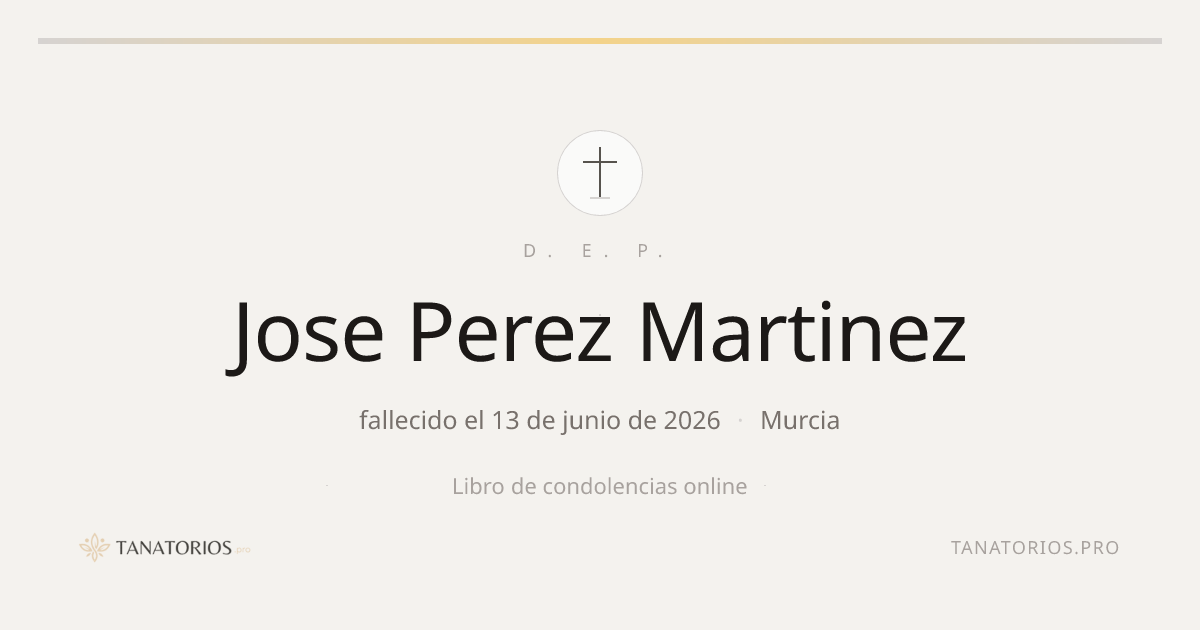 Memorial de Jose Perez Martinez