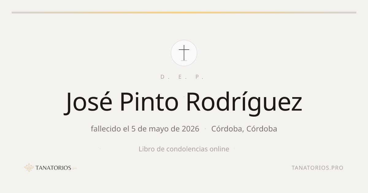 Memorial de José Pinto Rodríguez
