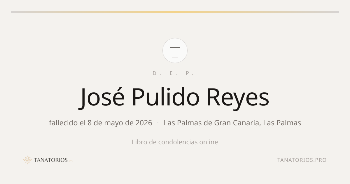 Memorial de José Pulido Reyes