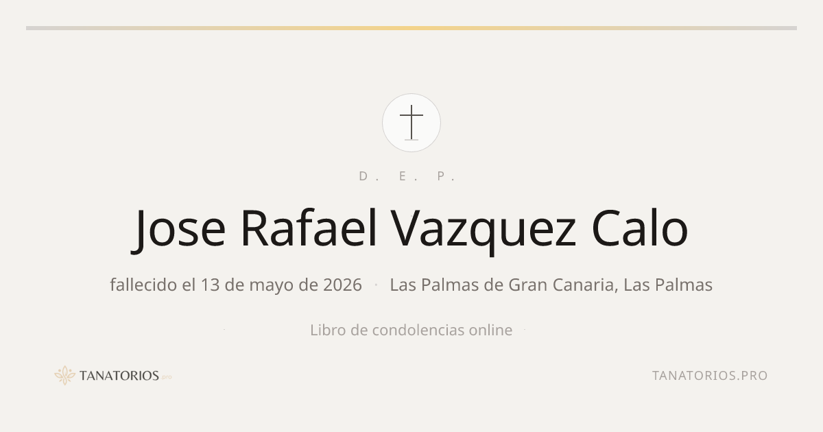 Memorial de Jose Rafael Vazquez Calo